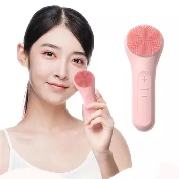 Le Dzx Electric Facial Cleansing Facial Facial Cleansing Electric Facial 6 Levels of Vibration Level Heating Waterproof Times per Wireless Facial
