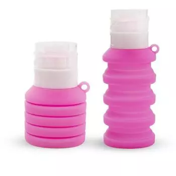 Leak Proof Dispensing Bottle Squeezable Folding Storage Bottle Silicone Travel Bottles Women 03