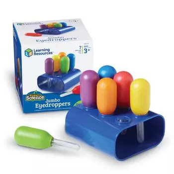 Learning Resources Jumbo Dropper with Stand Set of 6 LER2779 Genuine Product Children s
