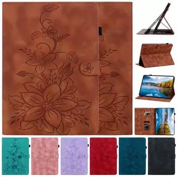 Leather Case For Nokia T21 10.4inch 2022 T20 10.4 2021 Stand Cover Nokia T10 8.0 2022 PU Leather Tablet Cover For Nokia T10 8.0 чёрный