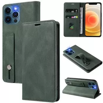 Leather Flip Case for iPhone 12 Pro Max, 11, SE3, XR — Защитный чехол для телефона из Японии. iPhone 11 чёрный