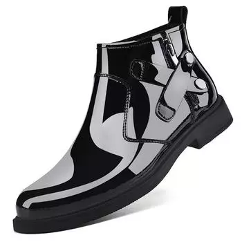 Leather men s British leather men s Korean version pointed business dress leather boots nightclub casual leather boots men s shoes 37
