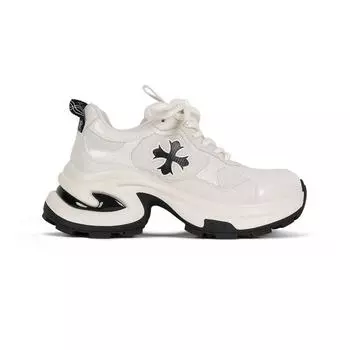 Leather platform dad shoes women s new spring small man height increase mesh breathable sports casual women s shoes 35