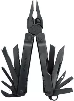 LEATHERMAN Multi Tool SUPER TOOL 300 BLACK Tool 300 с нейлоновым чехлом Японская гарантия 25 лет (Супер черный) [Подлинный продукт] чёрный