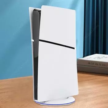 LED Base Gaming Stand Stable RGB Vertical Stand with Anti-Slip Pad Console Base Bracket for PS5 Slim Disc/Digital Version