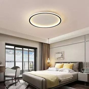 LED Ceiling Lights 20/30/50/80cm Remote Control Adjustable Color Temperature Brightness Bedroom Living Room Kitchen Indoor Lamps Warm White-No RC