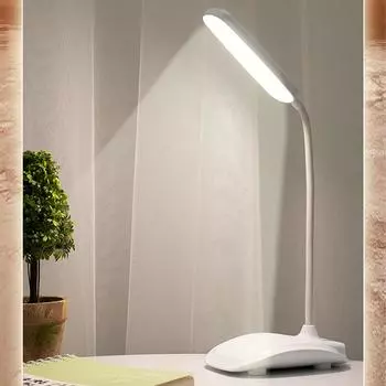 Светодиодная настольная лампа Eye Caring Table Lamp 3 Color Бесступенчатая регулировка яркости Touch Table Light для прикроватной тумбочки в общежитии Белый