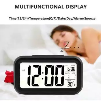 LED Digital Table Clocks Backlight Snooze Mute Calendar Desktop on Digital Clock Multifunction Electronic Backlight Alarm Clocks