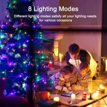 LED Fairy Lights Garland USB Plug Remote Control Garland Party Light Christmas Ornaments Wedding Living Room New Year s Decor 5M 50LED разноцветный
