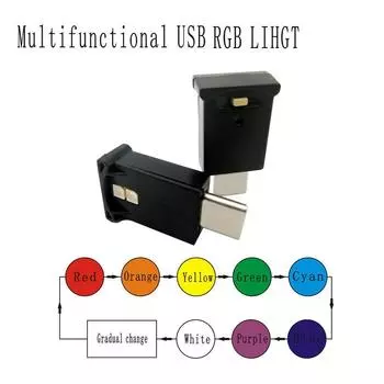 LED Lamp USB-C Accessories Ambient Atmosphere For Car