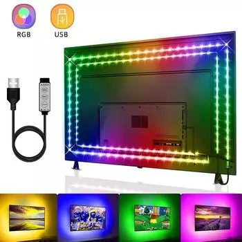 LED-лента RGB с USB 0.5M разноцветный
