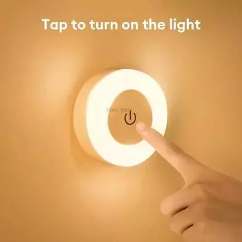 LED Light Home Appliance Sensor Night Light Small Lamp Portable Lamps for Room USB Suitable for Living Room and Bedroom Lighting