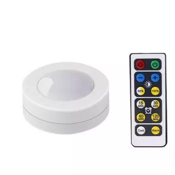 LED Night Lamps Battery Power Remote Control Suitable for Kitchen Stair Cabinet Light Wireless Dimmable Touch Sensor Dual Color white light
