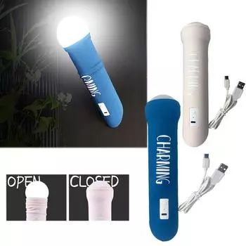 LED Night Light Hand Pull Switch Night Lamp Penis Shaped Atmosphere Table Lamp Rechargeable for Bedroom Decoration Gift синий