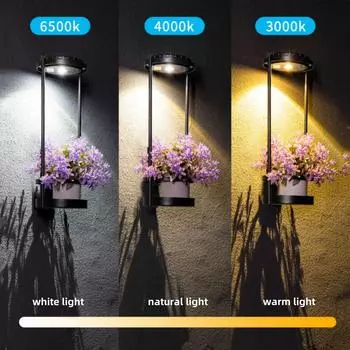 LED Outdoor Solar Powered Lamp Villa Courtyard Balcony Wall Plant Decorative Atmosphere Light Waterproof Solar Garden Lights