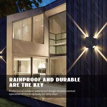 LED Outdoor Wall Lamp Lighting IP66 Waterproof Bedroom Living Room Corridor Stairs Lighting Indoor Outdoor Lighting Decoration