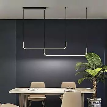 LED Pendant Light Remote Control Adjustable Brightness Color Temperature Restaurant Living Room Kitchen Indoor Lighting Lustre Remote Rontrol