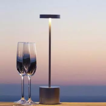 LED Rechargeable Desk Table Lamps Touch Dimming Night Light for Bar Hotel Living Room Beside Table Lamp Decor Light with 3 Color USB Rechargeable&3 Colors Dimmable розового золота