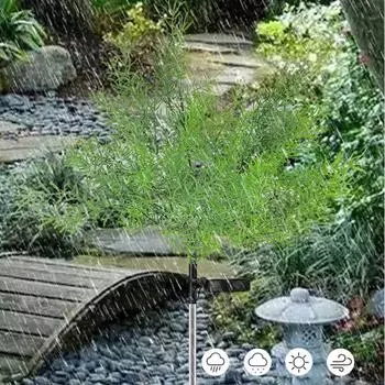 LED Solar Powered Lamp Emulation Tree Lights Outdoor Gradient Colorful Light Waterproof Garden Path Yard Landscape Decor