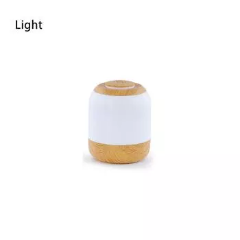 Led Touch New Night Light Dormitory Bedside Atmosphere Pat Lights Usb Charge Wood color