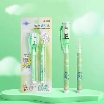 Led UV Lamp Invisible Pen With Refills Mysteriously Disappearing Secret Message Pen Diary Secrets D