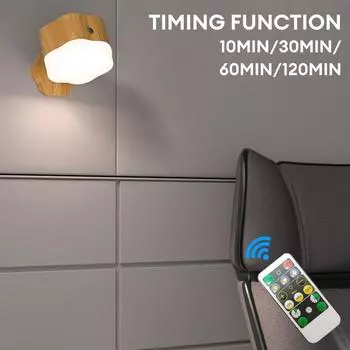 LED Wall Sconces Light Touch Eye Protection Wall Light 3 Color Temperature Dimmable Wall Light 360 Rotatable USB Recharge Lamp
