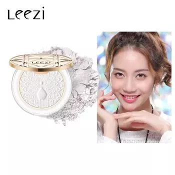 Leezi Peacock Feather Star Flash Highlighting Powder Ginger Pearl White Нелетающий хайлайтер 01