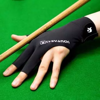 Left Hand Snooker Glove Three Finger Billiard Training Gloves Pool Table Accessories фиолетовый/чёрный