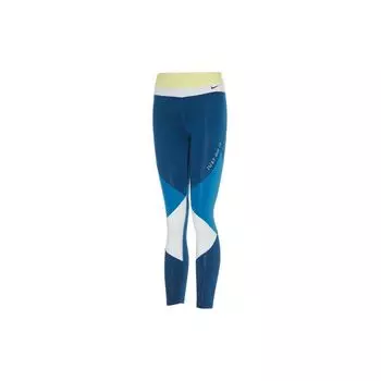 Леггинсы женские Nike One 7/8 Color Block Quick-Dry Shark Fitness Leggings Blue CJ2451-367 L