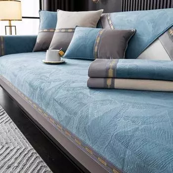 Легкая подушка для дивана в роскошном стиле Four Seasons General, нескользящая наволочка из ткани, бархат, современный высококачественный кожаный чехол для дивана 70x70