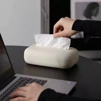 Легкая роскошная коробка для салфеток, мягкая водонепроницаемая крышка для коробки салфеток, силиконовый многоразовый держатель для влажных салфеток, держатель для бумаги для ванной, кухни