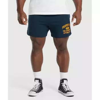 Легкие шорты из джерси GYMSHARK Темно-синие A5A6J UB9P XS