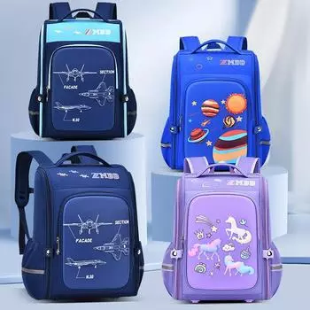 «Легкий рюкзак с мультяшным принтом для мальчиков Sesame Baby для детей от 6 до 12 лет, цельный». trumpet фиолетовый