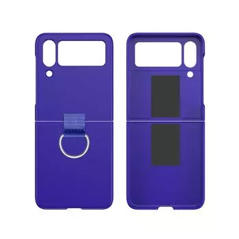 Легкий тонкий защитный чехол с защитой от царапин для Samsung Galaxy Z Flip 4 5g Flip4 Flip3 Flip 3 с кольцевым держателем, складной чехол for Samsung Z Flip 3 оранжевый