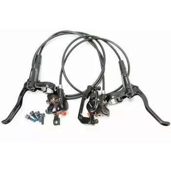 Легкий высокопроизводительный гидравлический дисковый тормоз SHIMANO BL-MT200 BR-MT200, комплект передних и задних тормозов, черный... (Нет ротора)