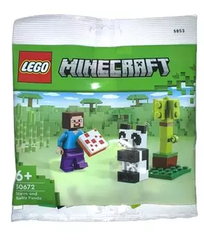LEGO 30672 Minecraft Стив с малышкой-пандой