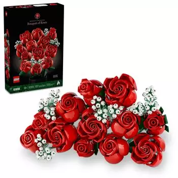LEGO Botanical Rose Bouquet Toy Gift Birthday Block Christmas Men Women Bouquet Artificial Flowers Decoration Interior Stylish Mother Father 10328