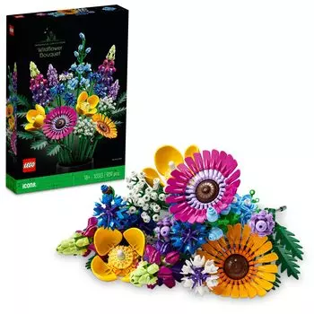 LEGO Botanical Wildflower Букет Игрушка Подарок На День Рождения Блок Рождество Мужчины Женщины Букет Искусственные Цветы Украшения Интерьер Стильный Мать Отец