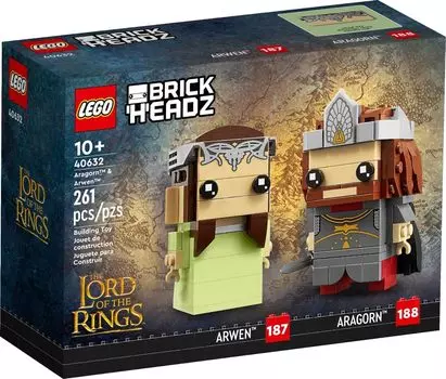 LEGO Brickheads Арагорн Арвен 40632 Возраст 10 лет и старше &