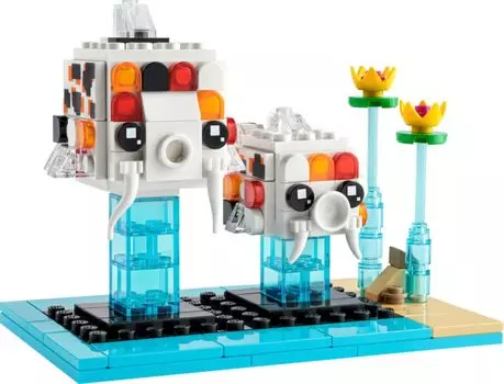 LEGO BrickHeadz Pet Собака Кошка Рыба Птица Хомяк ваша Рыба (Выбрать питомца) (Карп 40545)