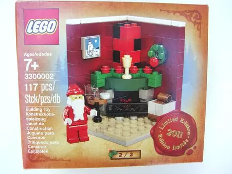 Lego Christmas Fireplace Scene 3300002 2011 Holiday Set 2 of 2 Lego Holiday Set Overseas Limited /