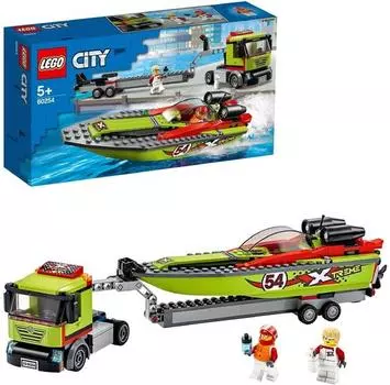 LEGO City 60254 Транспортер гоночной лодки