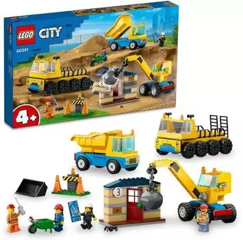 LEGO City 60391 Грузовики и кран с шаром для сноса