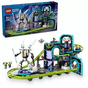 LEGO City LEGO City Robot World Roller Coaster Park Toys Present Birthday Block Christmas Boys Girls Children 8 Years Old 9 Years Old 10 Years Old