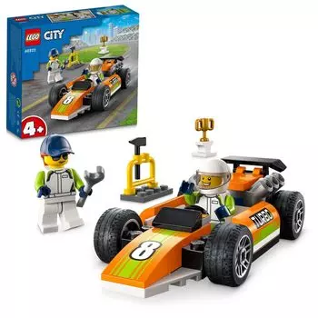 LEGO City Race Car 60322 Toy Block Present Car Car for Boys and Girls Ages 4 and Up
