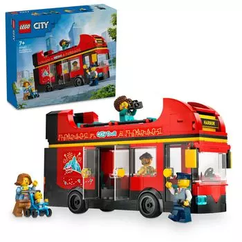 LEGO City Red Double Decker Toy Gift Birthday Block Christmas Boys Girls Kids 7 Years Old 8 Years Old 9 Years Old Elementary School Student