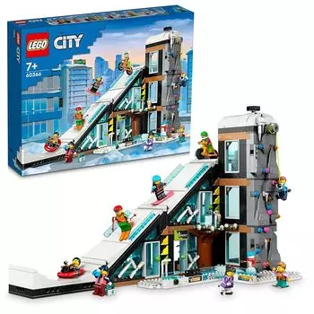 Lego city snow sports center рождественские подарки рождественские игрушки 60366 блок подарок развитие города мальчик девочка 7 лет ~