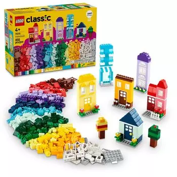 LEGO Classic Creative Houses Brick Building Set for Toy House Gift with Accessories and Doll Creative Toy for Young Boys and Girls Ages 4 and 11035