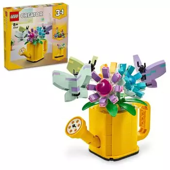 LEGO Creator Expert Цветы и лейка Игрушки Подарок Блок на день рождения Рождество Девочки Мальчики Дети 8 лет 9 лет 10 лет Начальная школа
