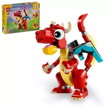 LEGO Creator Красный дракон игрушка подарок на день рождения блок образовательный мальчики девочки дети 6 лет 7 лет 8 лет животное существо 31145